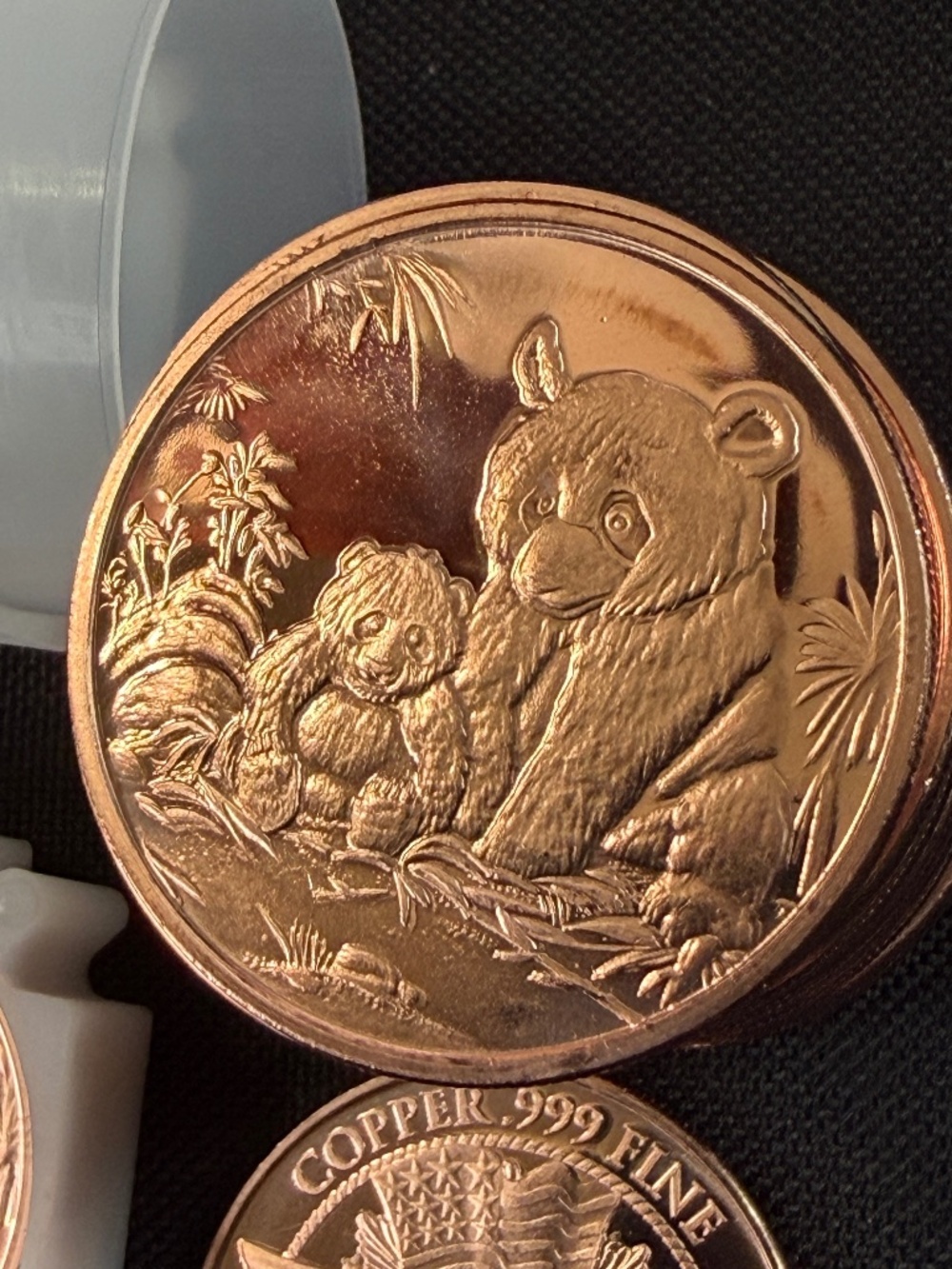 20x 1 oz PANDA Copper Rounds .999 Fine Bullion Tube – Cute Panda Design 🐼🔥